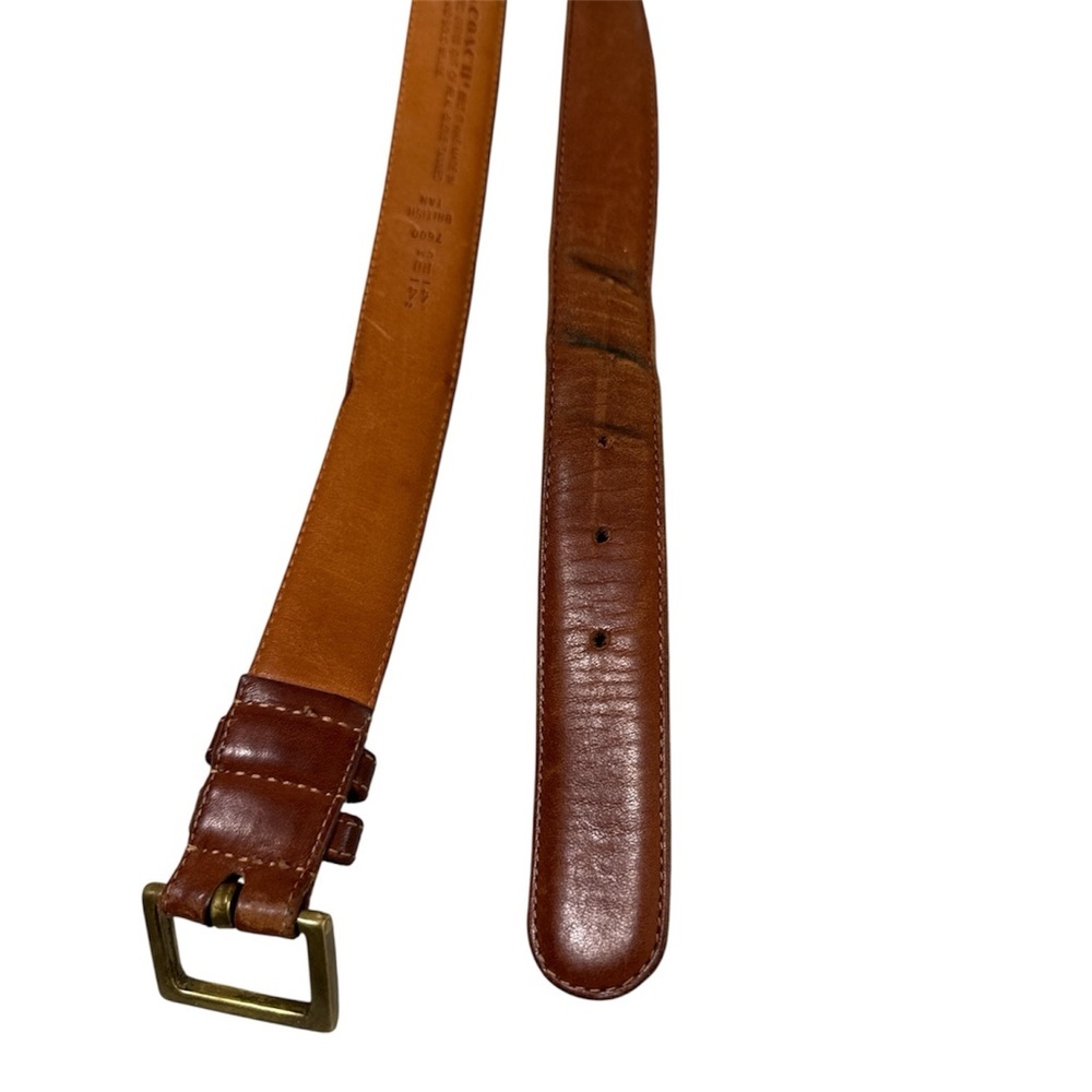 Coach vintage men's belt waist 44”British Tan early 80s - Picture 5 of 5